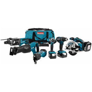 אפעל תיקונים - סט 6 כלים מקיטה 3 18V סוללות DLX6038T 5A ליתיום
